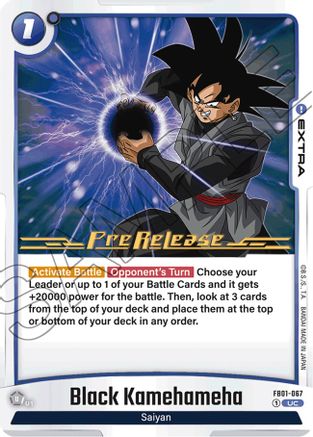 Black Kamehameha (FB01-067) - Awakened Pulse PreRelease Cards