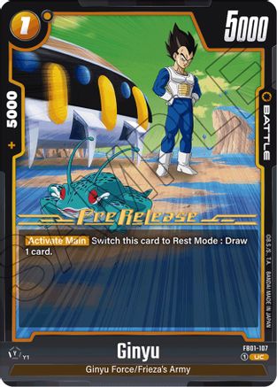 Ginyu - FB01-107 (FB01-107) - Awakened Pulse PreRelease Cards
