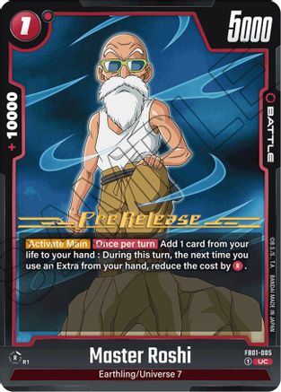 Master Roshi (FB01-005) - Awakened Pulse PreRelease Cards