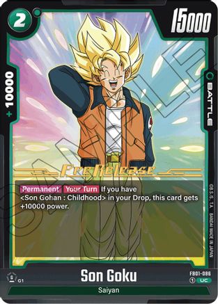 Son Goku - FB01-086 (FB01-086) - Awakened Pulse PreRelease Cards