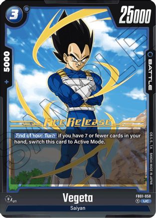 Vegeta - FB01-058 (FB01-058) - Awakened Pulse PreRelease Cards