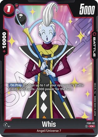 Whis (Bonus Pack Alternate Art) (FS01-02) - Starter Deck 1 Son Goku Holofoil
