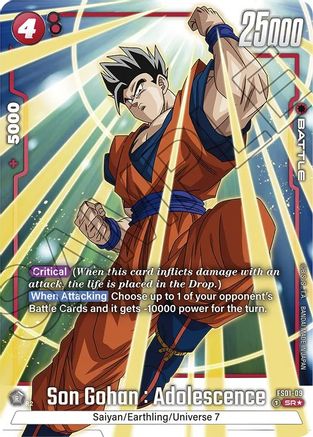 Son Gohan : Adolescence (Bonus Pack Alternate Art) (FS01-09) - Starter Deck 1 Son Goku Holofoil