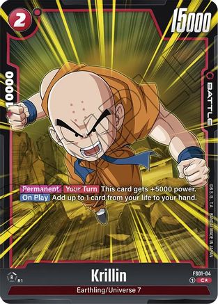 Krillin (Bonus Pack Alternate Art) (FS01-04) - Starter Deck 1 Son Goku Holofoil