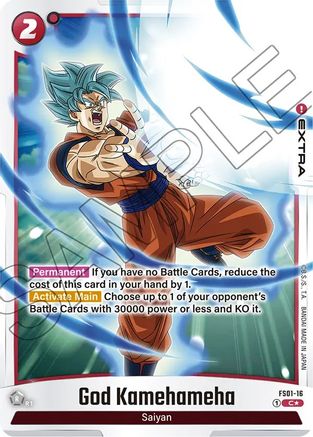 God Kamehameha (Bonus Pack Alternate Art) (FS01-16) - Starter Deck 1 Son Goku Holofoil