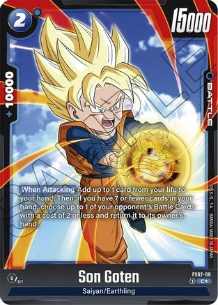 Son Goten - FS02-06 (Bonus Pack Alternate Art) (FS02-06) - Starter Deck 2 Vegeta Holofoil