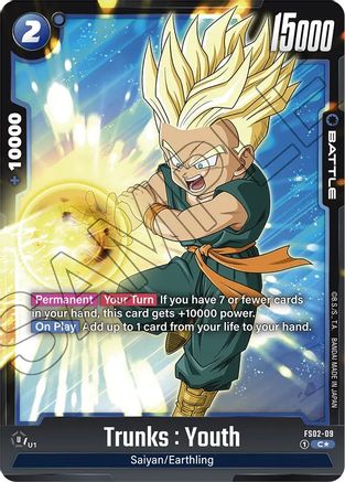 Trunks : Youth - FS02-09 (Bonus Pack Alternate Art) (FS02-09) - Starter Deck 2 Vegeta Holofoil