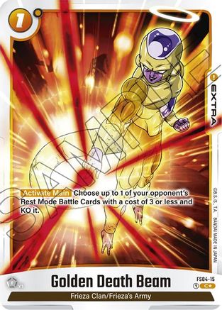 Golden Death Beam (Bonus Pack Alternate Art) (FS04-15) - Starter Deck 4 Frieza Holofoil