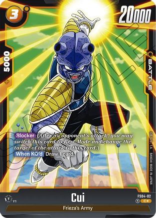 Cui (Bonus Pack Alternate Art) (FS04-02) - Starter Deck 4 Frieza Holofoil