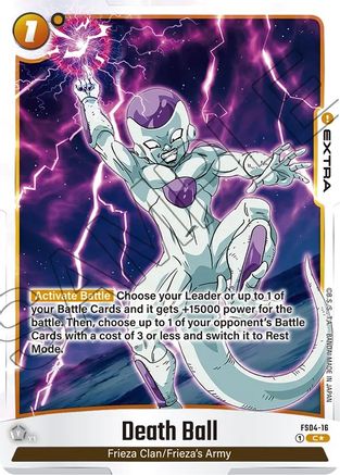 Death Ball (Bonus Pack Alternate Art) (FS04-16) - Starter Deck 4 Frieza Holofoil