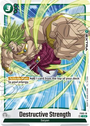 Destructive Strength (Bonus Pack Alternate Art) (FS03-16) - Starter Deck 3 Broly Holofoil