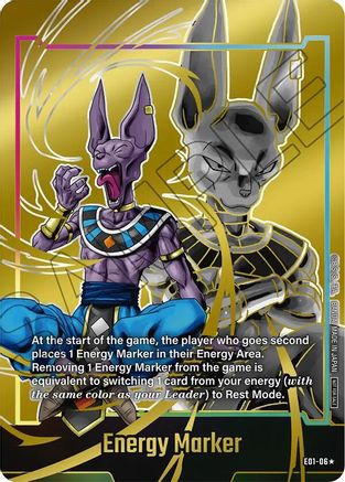 Energy Marker (E01-06) (Gold) (E01-06) - Fusion World Energy Markers Holofoil
