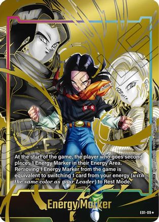 Energy Marker (E01-09) (Gold) (E01-09) - Fusion World Energy Markers Holofoil