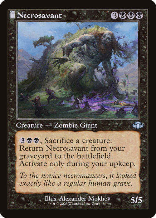 Necrosavant (Retro Frame) (DMR-307) - Dominaria Remastered: (tombstone) Foil