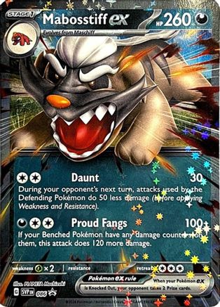 Mabosstiff ex 086  - Holofoil SV Scarlet & Violet Promo Cards - Promo