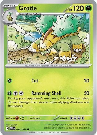 Grotle 011/162  - Reverse Holofoil SV05 Temporal Forces - Common