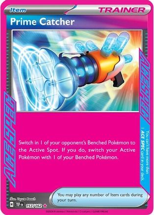 Prime Catcher 157  - Holofoil SV05 Temporal Forces - ACE SPEC Rare