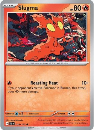Slugma 028  - Reverse Holofoil SV05 Temporal Forces - Common