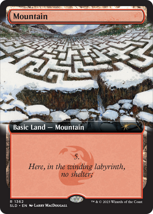 Mountain (1362) (SLD-1362) - Secret Lair Drop: (Extended Art)