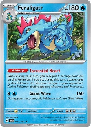 Feraligatr 041  - Holofoil SV05 Temporal Forces - Rare