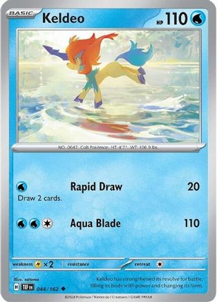 Keldeo 044  - Reverse Holofoil SV05 Temporal Forces - Uncommon