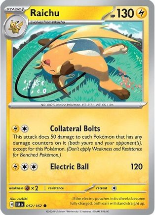 Raichu 052  SV05 Temporal Forces - Common