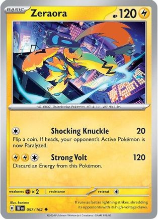 Zeraora 057  SV05 Temporal Forces - Uncommon