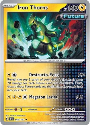Iron Thorns 062  - Holofoil SV05 Temporal Forces - Rare