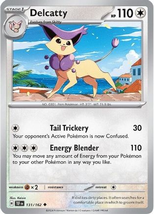 Delcatty 131  - Reverse Holofoil SV05 Temporal Forces - Uncommon
