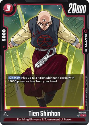 Tien Shinhan - FB02-019 (FB02-019) - Blazing Aura