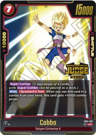 Cabba (Judge Pack (Store Judge) 01) (FB01-007) - Tournament and Championship Promos Holofoil