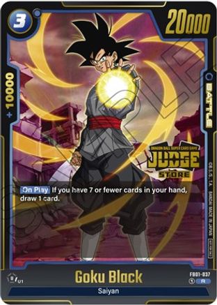 Goku Black - FB01-037 (Judge Pack (Store Judge) 01) (FB01-037) - Tournament and Championship Promos Holofoil