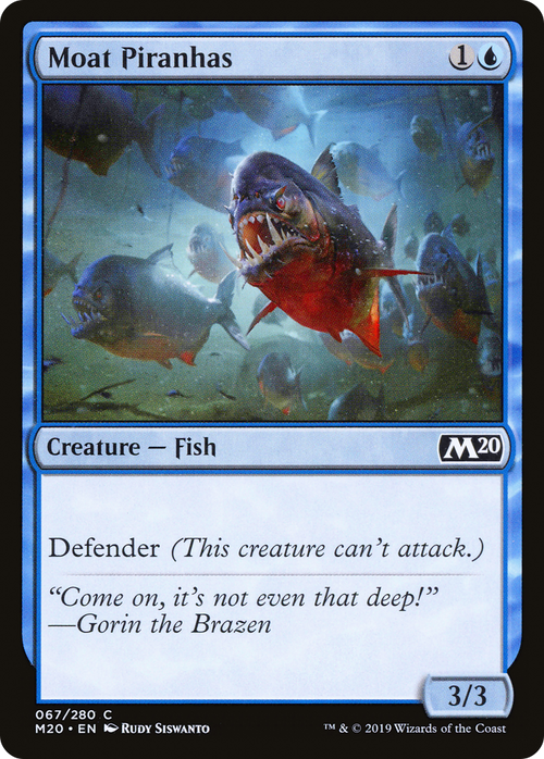 Moat Piranhas (M20-067) - Core Set 2020 Foil