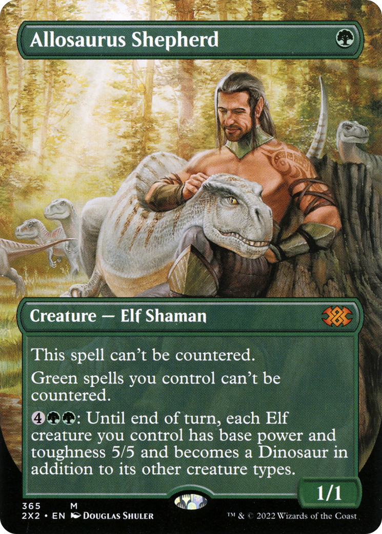 Allosaurus Shepherd (Borderless) (2X2-365) - Double Masters 2022