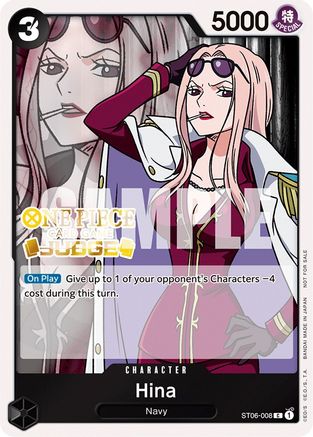 Hina (Judge Pack Vol. 3) (ST06-008) - One Piece Promotion Cards Foil