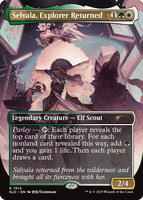 Selvala, Explorer Returned (SLD-1914) - Secret Lair Drop (Borderless) Foil