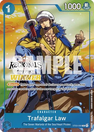 Trafalgar Law (Online Regional 2024 Vol. 2) [Winner] (ST03-008) - One Piece Promotion Cards Foil