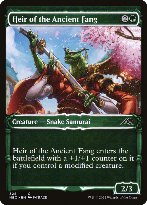 Heir of the Ancient Fang (Showcase) (NEO-325) - Kamigawa: Neon Dynasty: (Showcase)