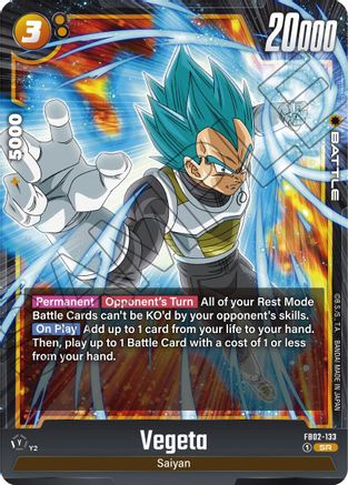 Vegeta - FB02-133 (FB02-133) - Blazing Aura Holofoil