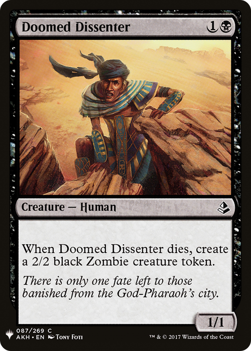 Doomed Dissenter (LIST-AKH-87) - The List