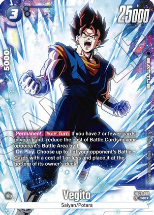 Vegito - FB02-061 (Alternate Art) (FB02-061) - Blazing Aura Holofoil