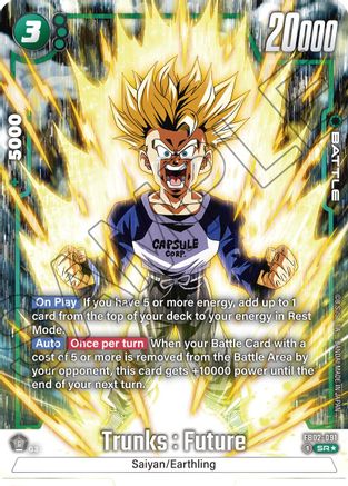 Trunks : Future - FB02-091 (Alternate Art) (FB02-091) - Blazing Aura Holofoil