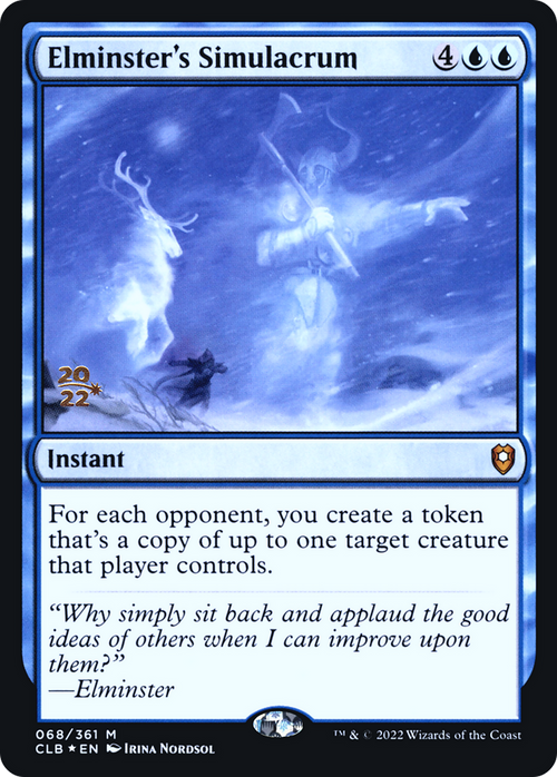 Elminster's Simulacrum (PRE-068) - Battle for Baldur's Gate Promos Foil