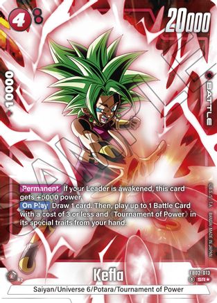 Kefla - FB02-013 (Alternate Art) (FB02-013) - Blazing Aura Holofoil