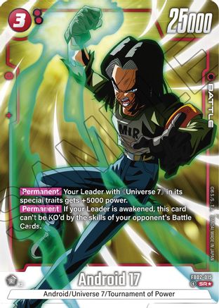 Android 17 - FB02-015 (Alternate Art) (FB02-015) - Blazing Aura Holofoil