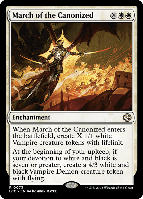 March of the Canonized (LCC-073) - The Lost Caverns of Ixalan Commander