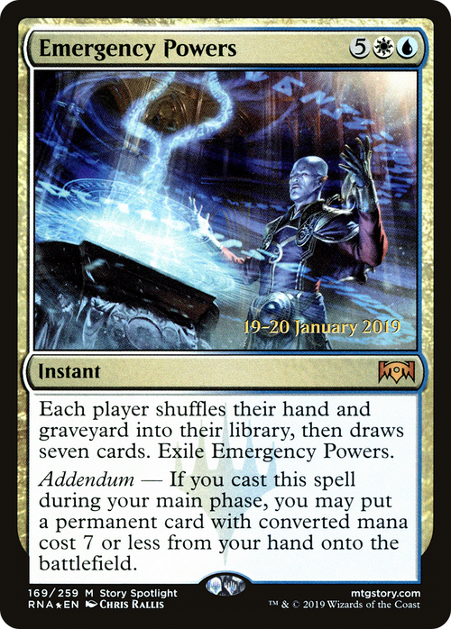 Emergency Powers (PRE-169S) - Ravnica Allegiance Promos Foil