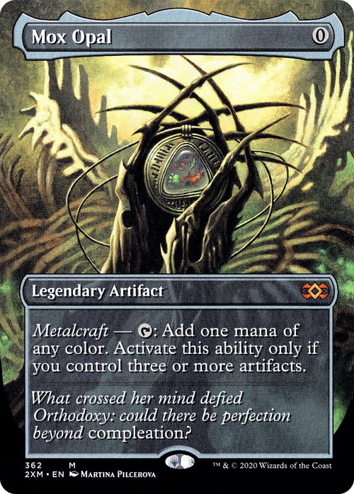 Mox Opal (Borderless) (2XM-362) - Double Masters (Borderless) Foil