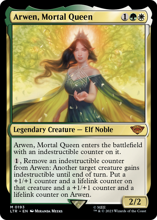 Arwen, Mortal Queen (LTR-193) - The Lord of the Rings: Tales of Middle-earth Foil