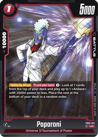 Paparoni (FB02-021) - Blazing Aura